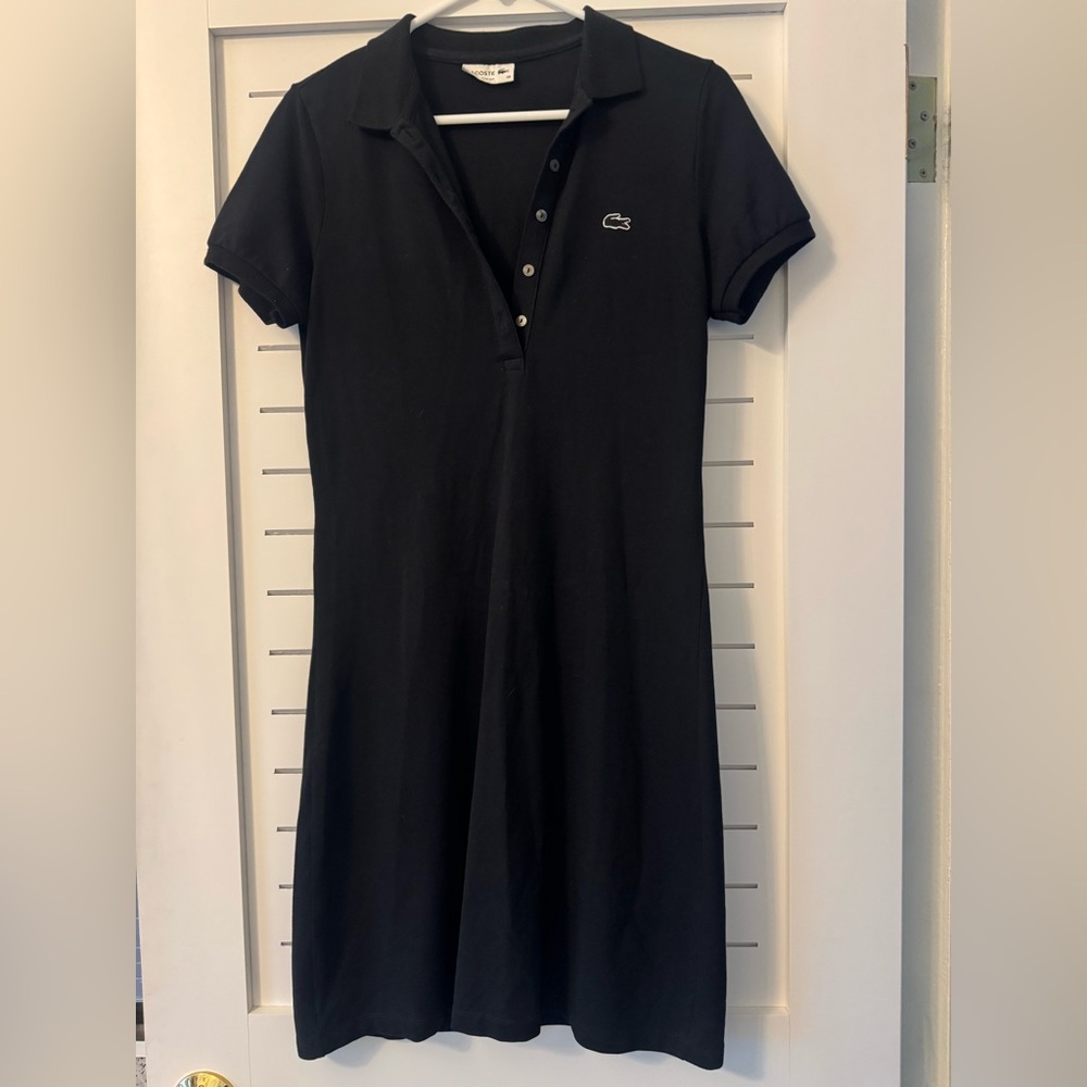 Black Slim 38 Lacoste Polo Dress